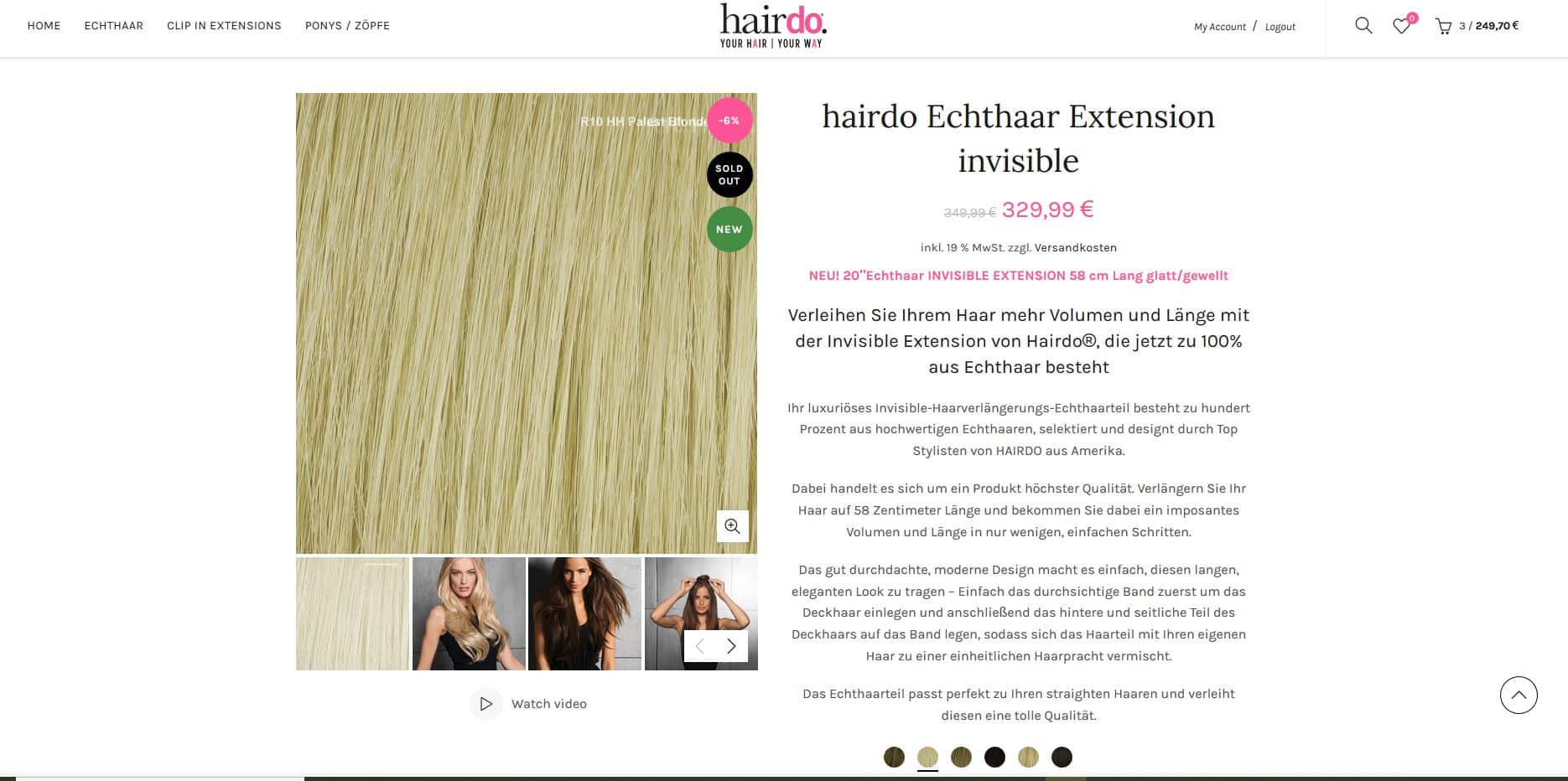 WooCommerce-Konfigurator für Haar-Extensions im Backend