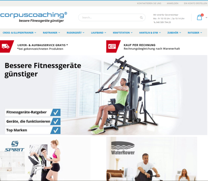 Fitnessshop-magento-Fitness Onlineshop mit Magento
