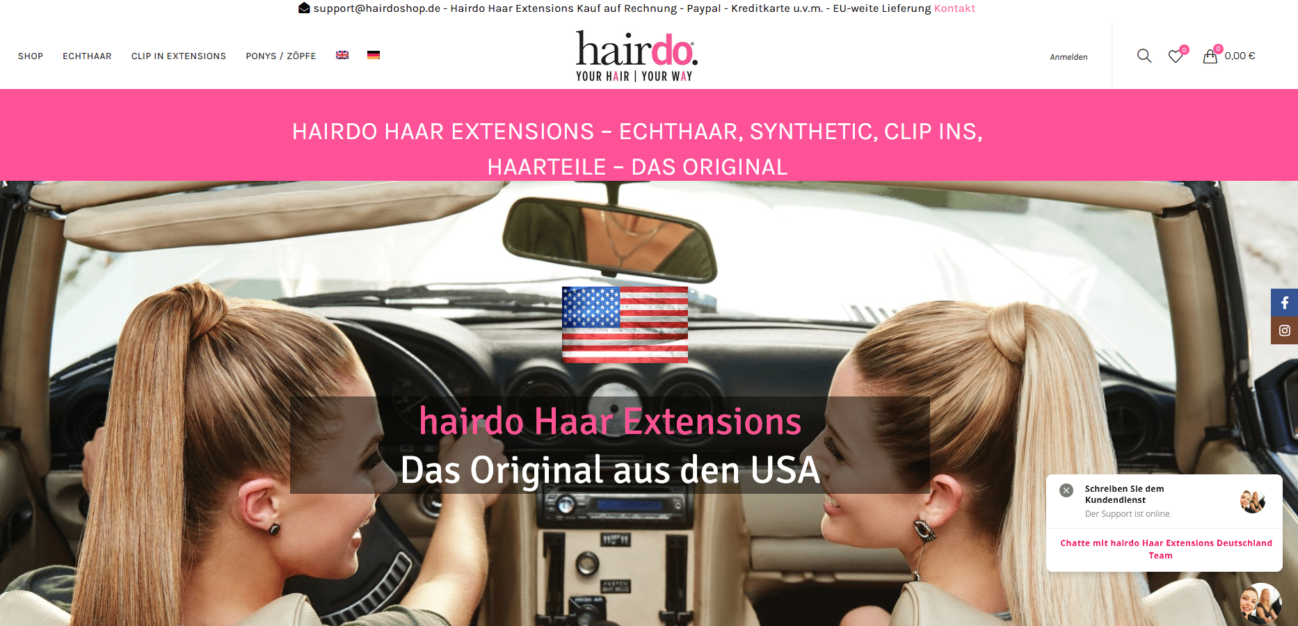 hairdo Haar-Extensions Onlineshop – Markenwelt
