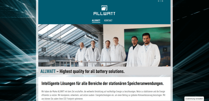 Wordpress-site-agentur-hamburg-Allwatt.de - Wordpress Website