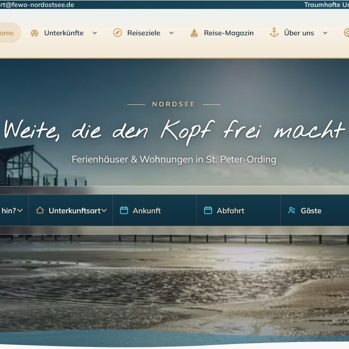 Fewo nordostsee buchungsportal Fallstudie zum Buchungsportal Fewo-Nordostsee.de mit Wordpress (homey)