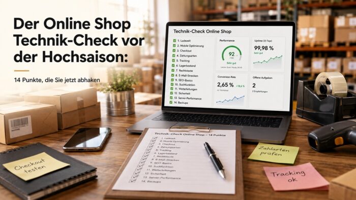 Technik check des online shops und website vor der hochsaison Der Technik-Check vor der Hochsaison: 14 Punkte, die Sie jetzt abhaken Backup Rückspieltest