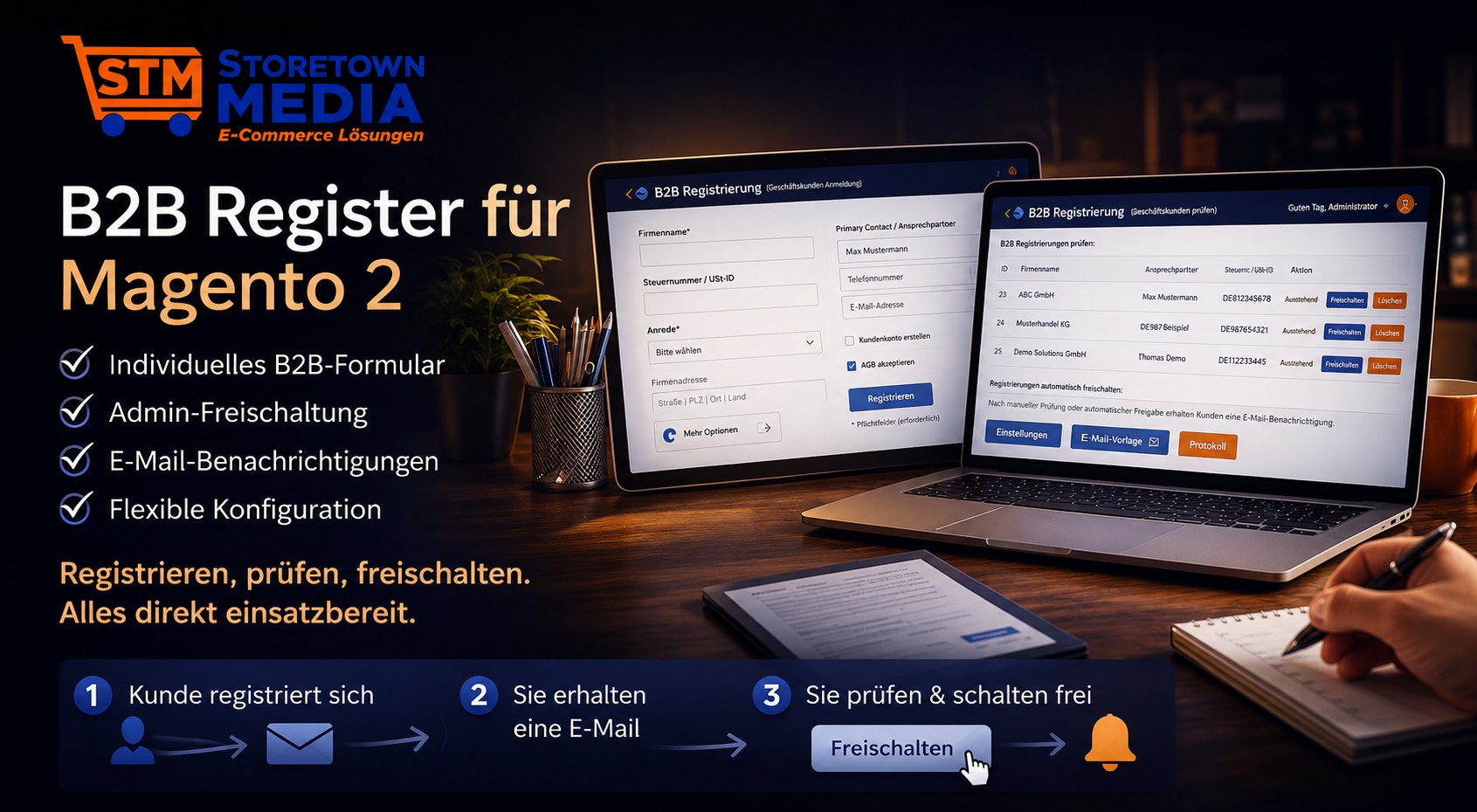 STM B2B Register - Magento 2 Extension