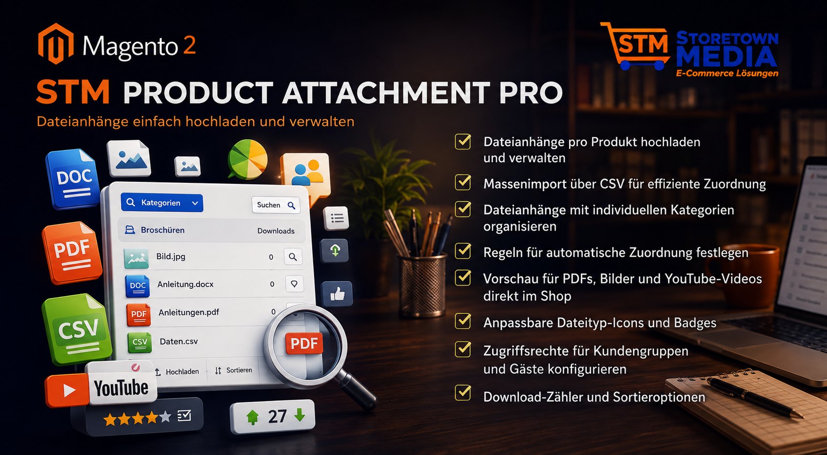 STM Product Attachment Pro - Magento 2 Extension
