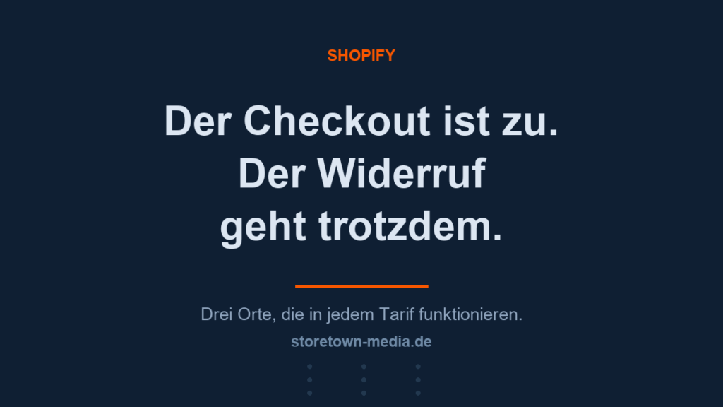 Widerrufsbutton in Shopify umsetzen: Pflicht seit Juni 2026