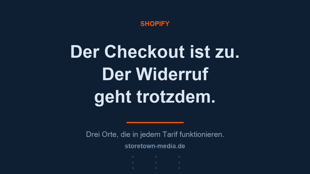 E-News für Shop-Händler - lesen Sie sich reich – Widerrufsbutton in Shopify umsetzen: Pflicht seit Juni 2026 – Der Shopify…