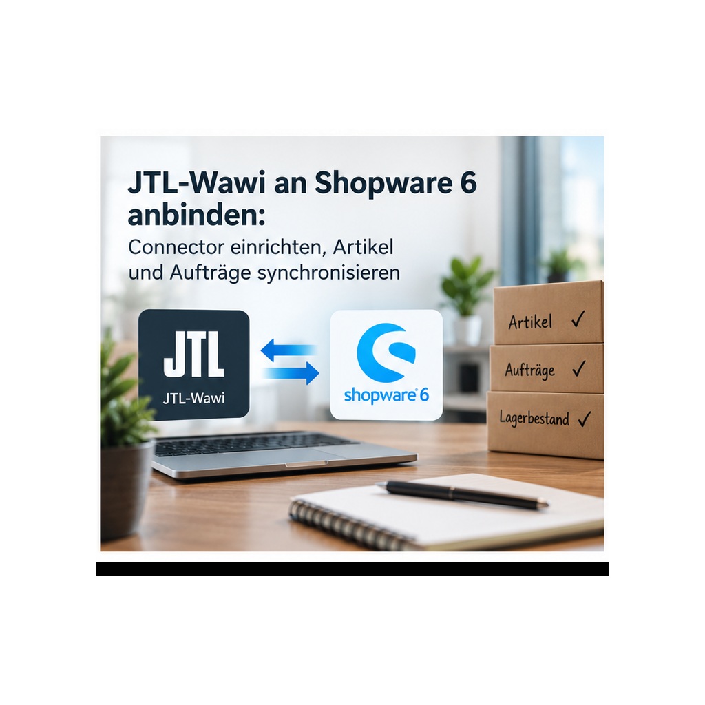 JTL-Wawi an Shopware 6 anbinden: Connector einrichten, Artikel und Aufträge synchronisieren
