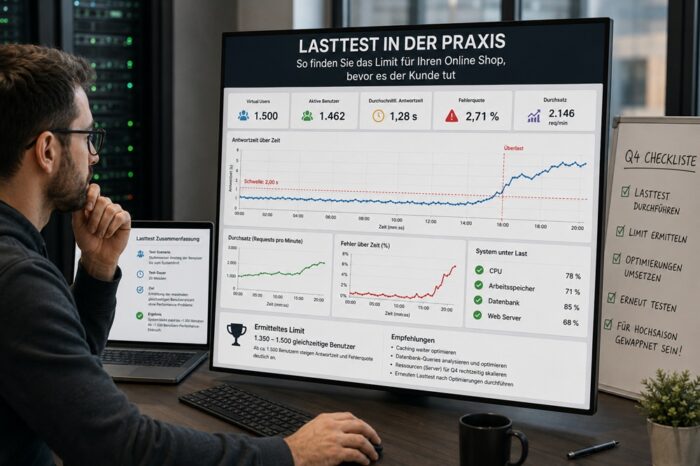 Lasttest in der praxis so finden sie das limit für ihren online shop Lasttest in der Praxis: So finden Sie das Limit, bevor es der Kunde tut Antwortzeit Perzentil