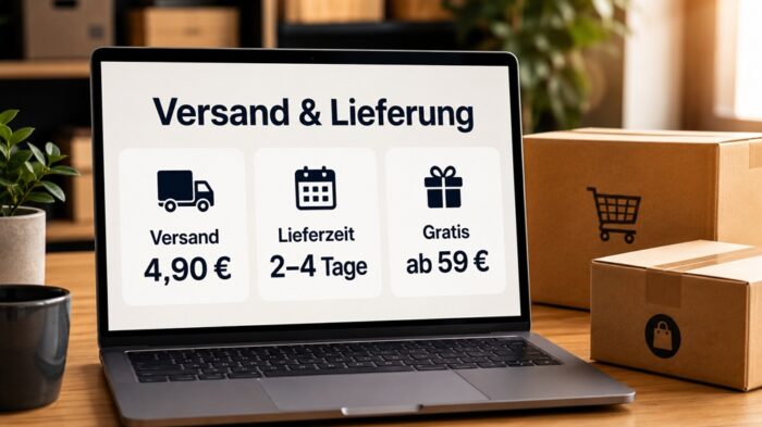 Versandkosten lieferzeiten shopdarstellung Versandkosten und Lieferzeit kommunizieren, bevor der Kunde fragt Bestellbestätigung Lieferzeit
