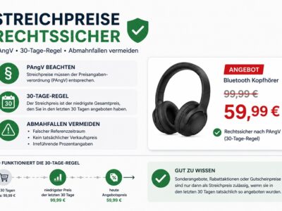 Streichpreise rechtssicher pangv tage regel abmahnfallen Streichpreise rechtssicher: PAngV, 30-Tage-Regel, Abmahnfallen 30-Tage-Regel Preise