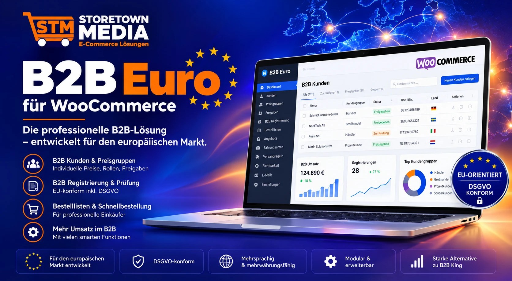 B2B Euro für WooCommerce - B2B-Plugin für den europäischen Markt (Vorschau)