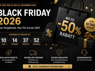 Black friday vorbereitung Black Friday 2026: Countdown und Kampagne — Plan, Landingpage, Mailstrecke Bestandskunden E-Mail-Werbung