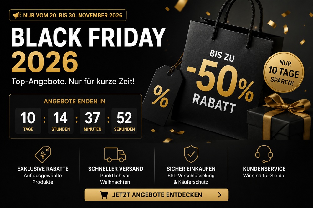 Black Friday 2026: Countdown und Kampagne — Plan, Landingpage, Mailstrecke