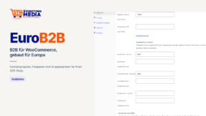 EuroB2B für WooCommerce: Gruppenpreise für Fachhandel, Geschäftskunden und Privatkunden direkt am Produkt