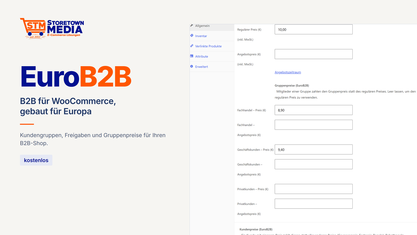 EuroB2B f&uuml;r WooCommerce - B2B-Plugin, gebaut f&uuml;r Europa