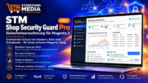 STM Shop Security Guard Pro: Magento 2 Security Extension mit Sicherheits-Dashboard, Backdoor-Scan per Klick und Reports