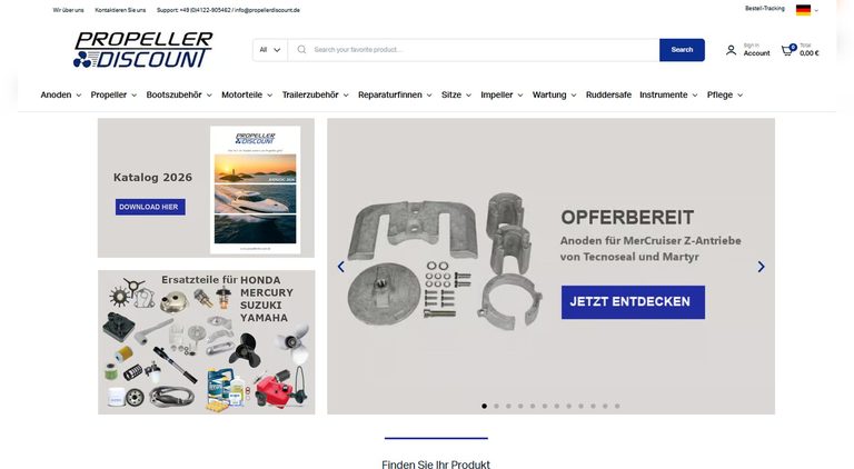Propellerdiscount WooCommerce Shop Redesign – Graphic Design Referenz Storetown Media