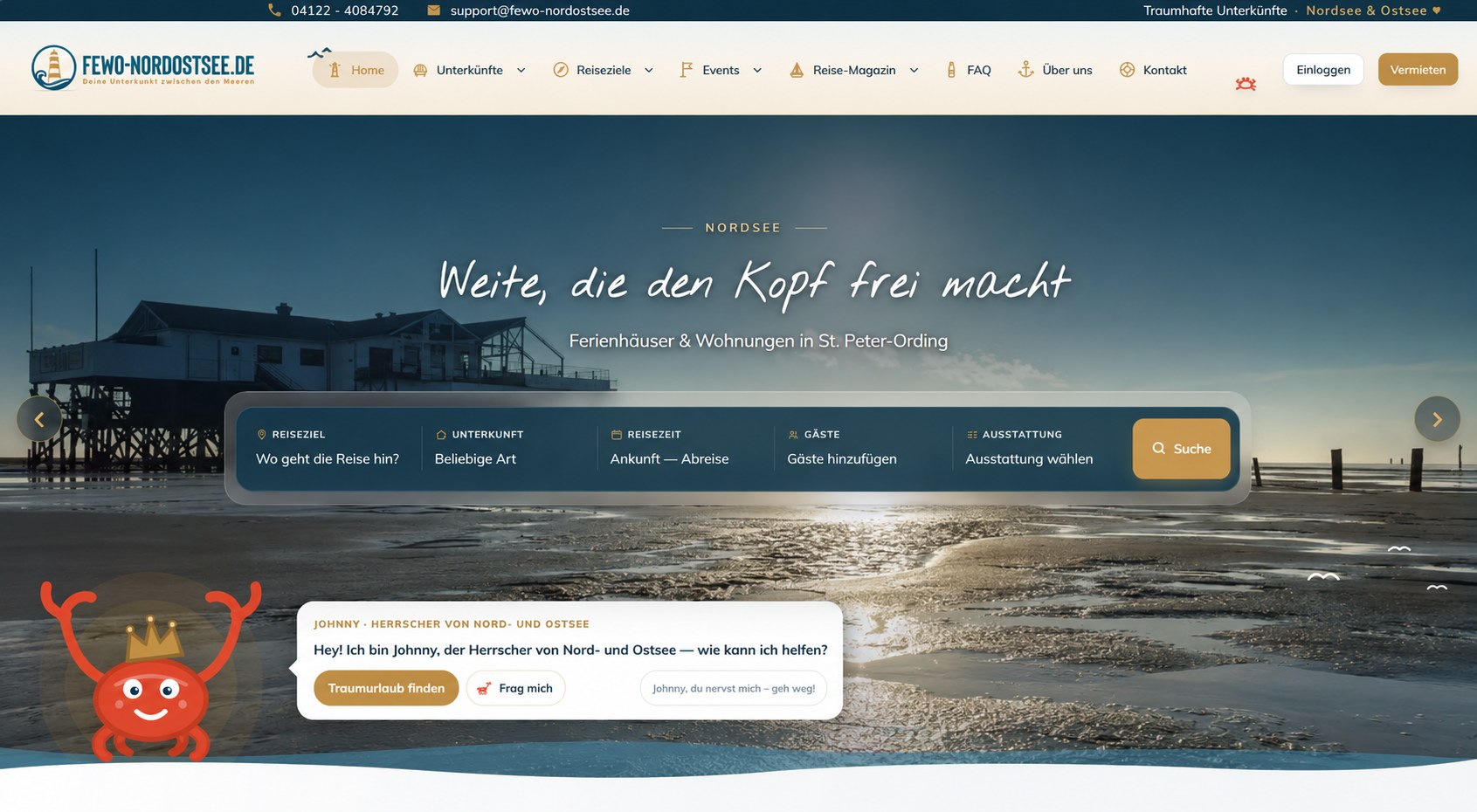 WooCommerce Online-Shop Referenz: fewo-nordostsee.de